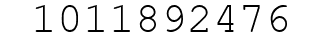 Number 1011892476.