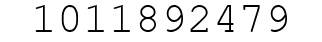 Number 1011892479.