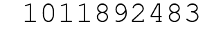 Number 1011892483.