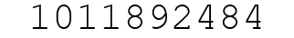 Number 1011892484.
