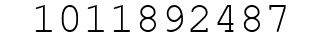 Number 1011892487.