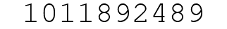 Number 1011892489.