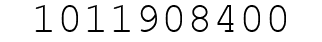 Number 1011908400.