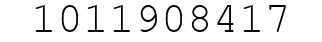 Number 1011908417.