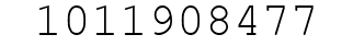Number 1011908477.