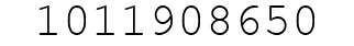 Number 1011908650.