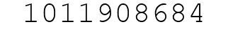 Number 1011908684.