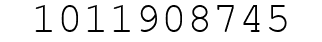 Number 1011908745.