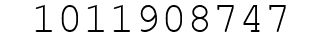 Number 1011908747.