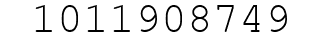 Number 1011908749.