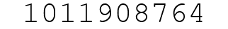 Number 1011908764.