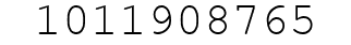 Number 1011908765.