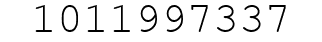 Number 1011997337.