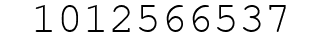 Number 1012566537.