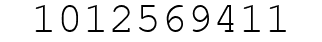 Number 1012569411.