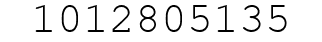 Number 1012805135.