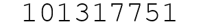 Number 101317751.