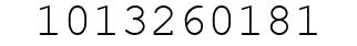Number 1013260181.