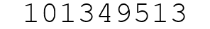 Number 101349513.