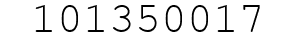 Number 101350017.