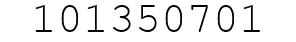 Number 101350701.