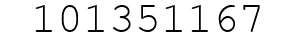 Number 101351167.