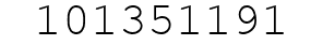 Number 101351191.
