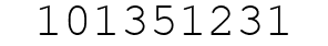 Number 101351231.
