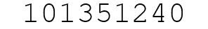 Number 101351240.