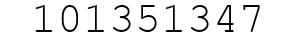 Number 101351347.