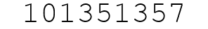Number 101351357.