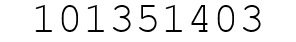Number 101351403.