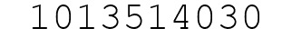 Number 1013514030.