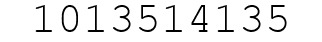 Number 1013514135.