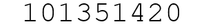 Number 101351420.