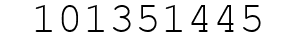 Number 101351445.