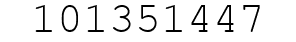 Number 101351447.