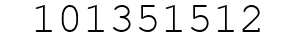 Number 101351512.