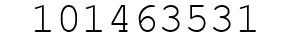 Number 101463531.