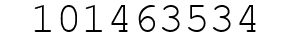 Number 101463534.