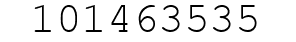 Number 101463535.