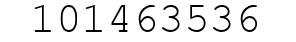 Number 101463536.