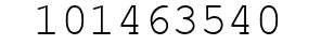 Number 101463540.