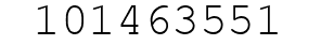 Number 101463551.
