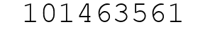Number 101463561.