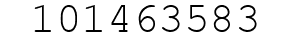 Number 101463583.