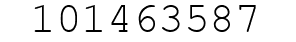 Number 101463587.