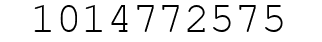 Number 1014772575.