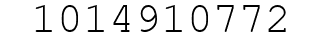 Number 1014910772.