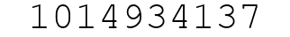 Number 1014934137.